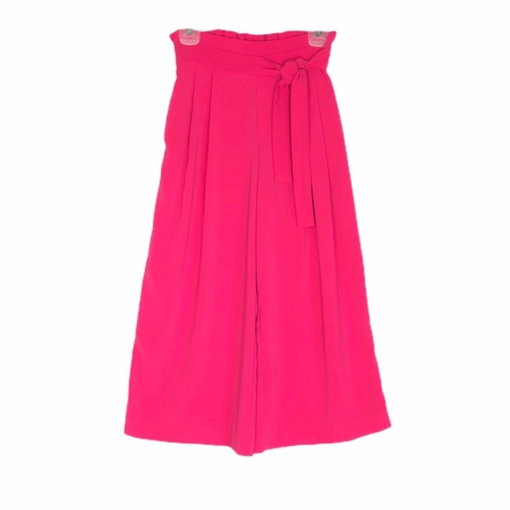 Zara hot pink culotte pants